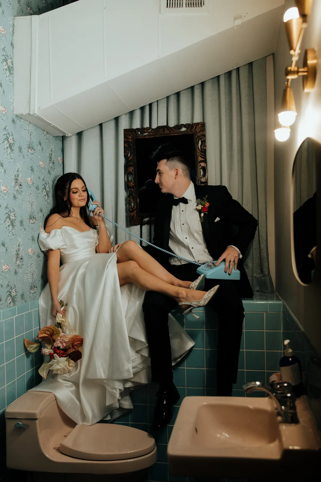 Wander and Dusk wedding photograph