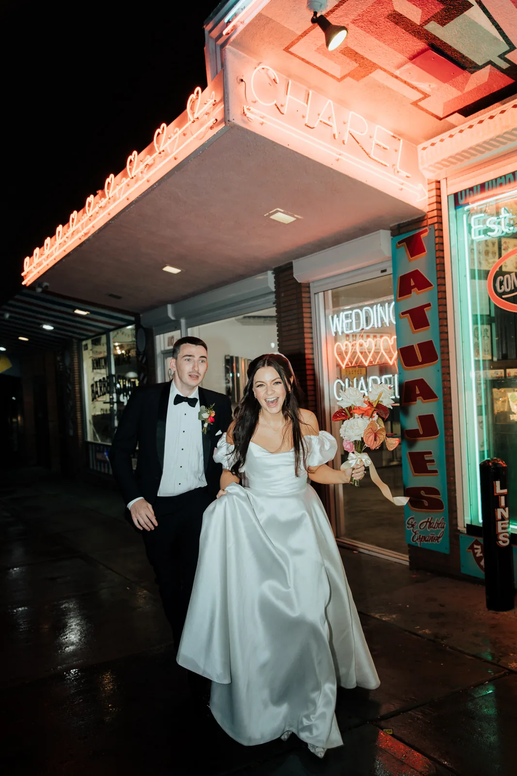 Wander and Dusk wedding photograph