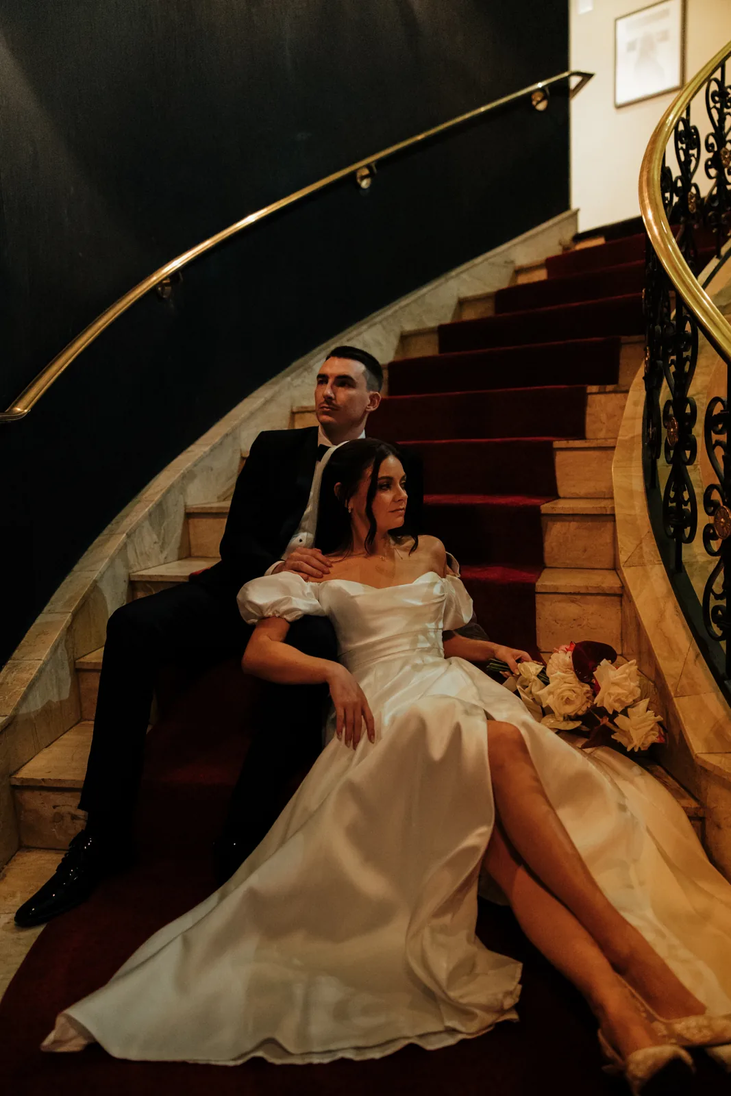 Wander and Dusk wedding photograph