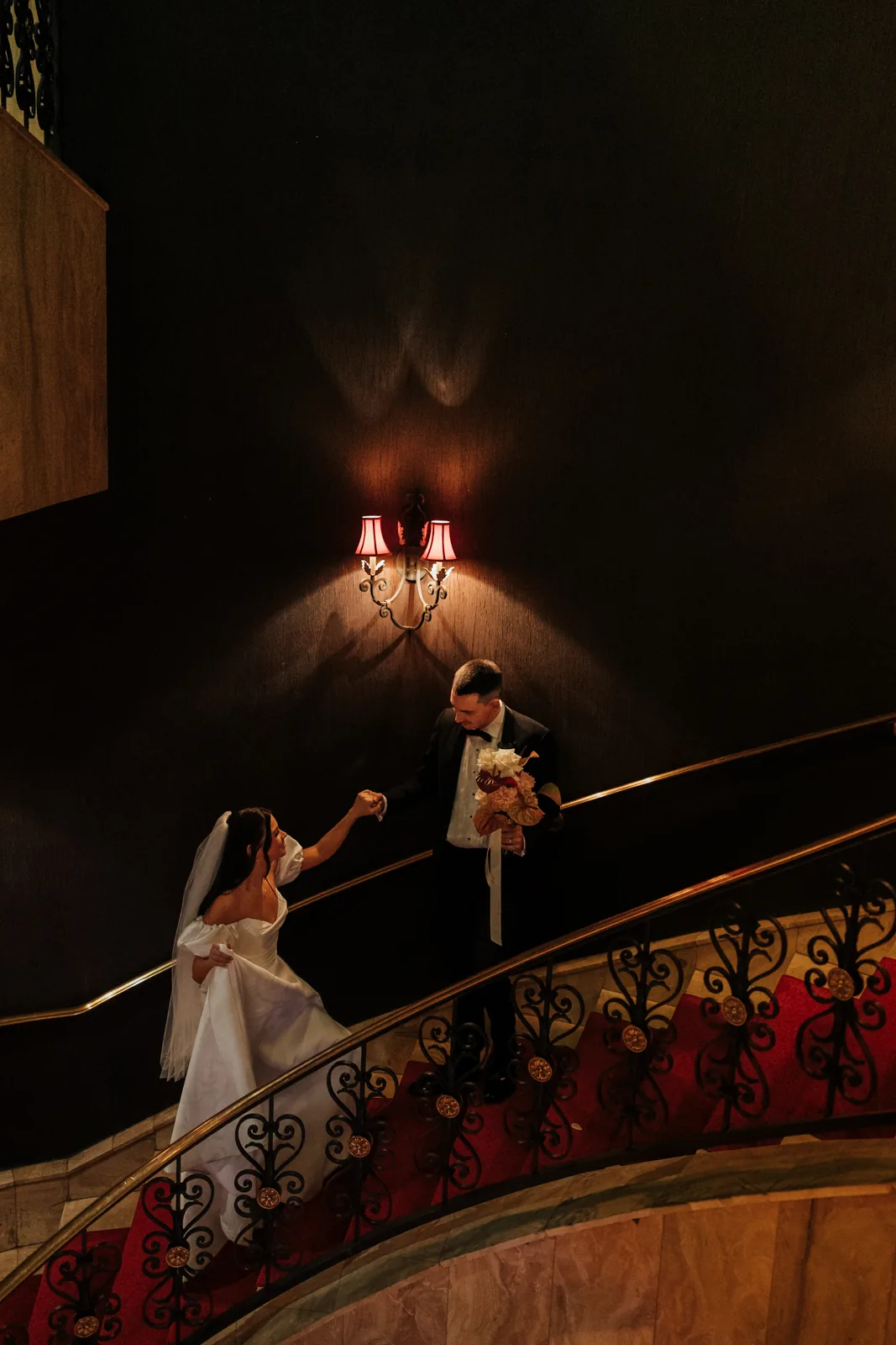 Wander and Dusk wedding photograph