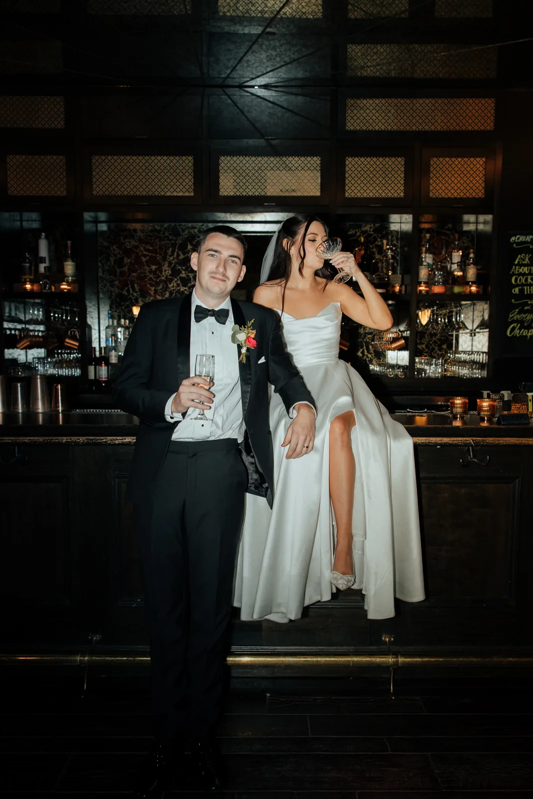 Wander and Dusk wedding photograph
