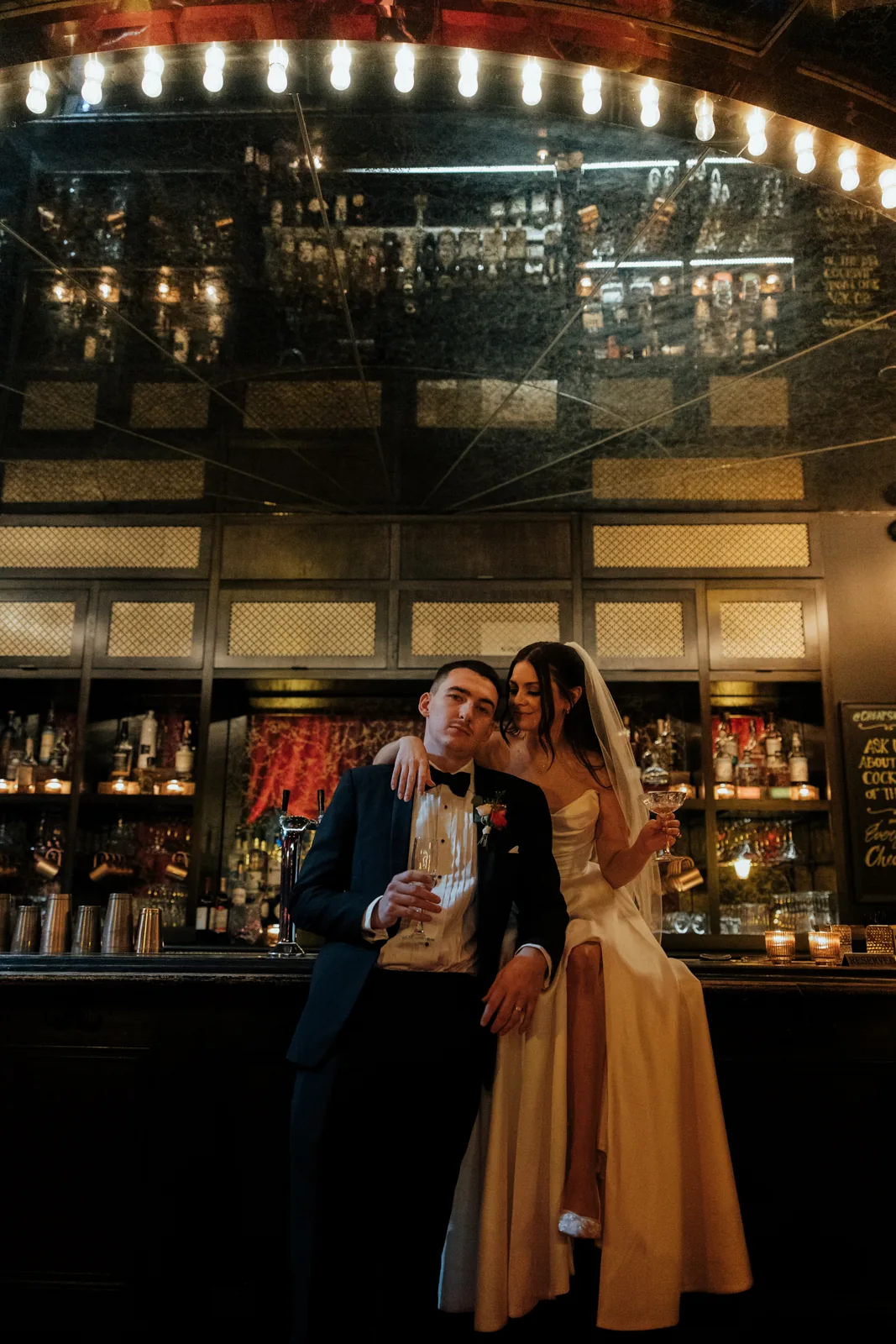 Wander and Dusk wedding photograph