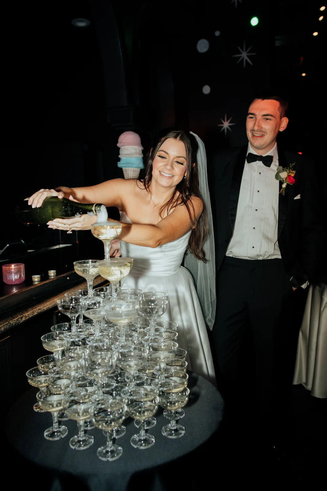 Wander and Dusk wedding photograph