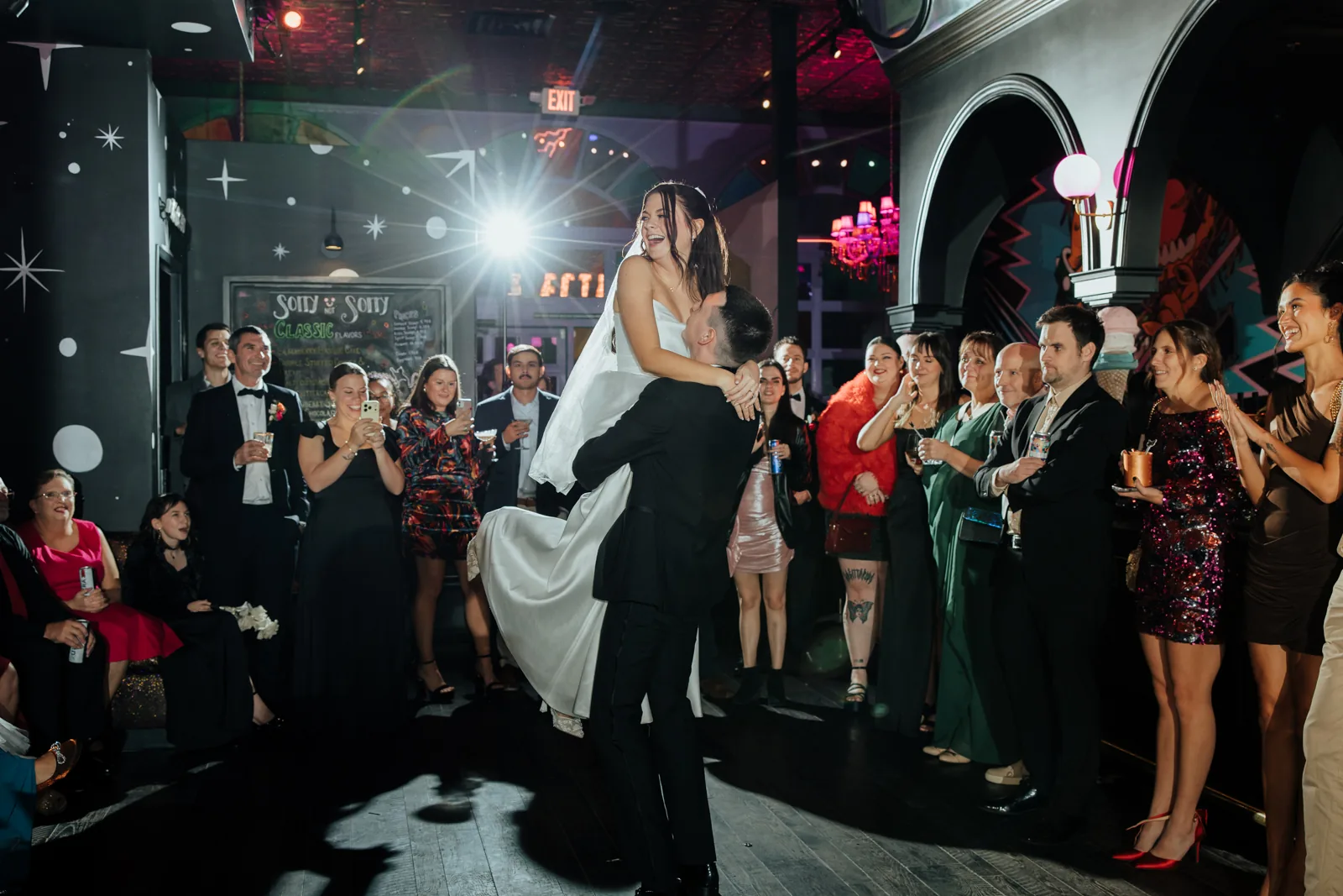Wander and Dusk wedding photograph