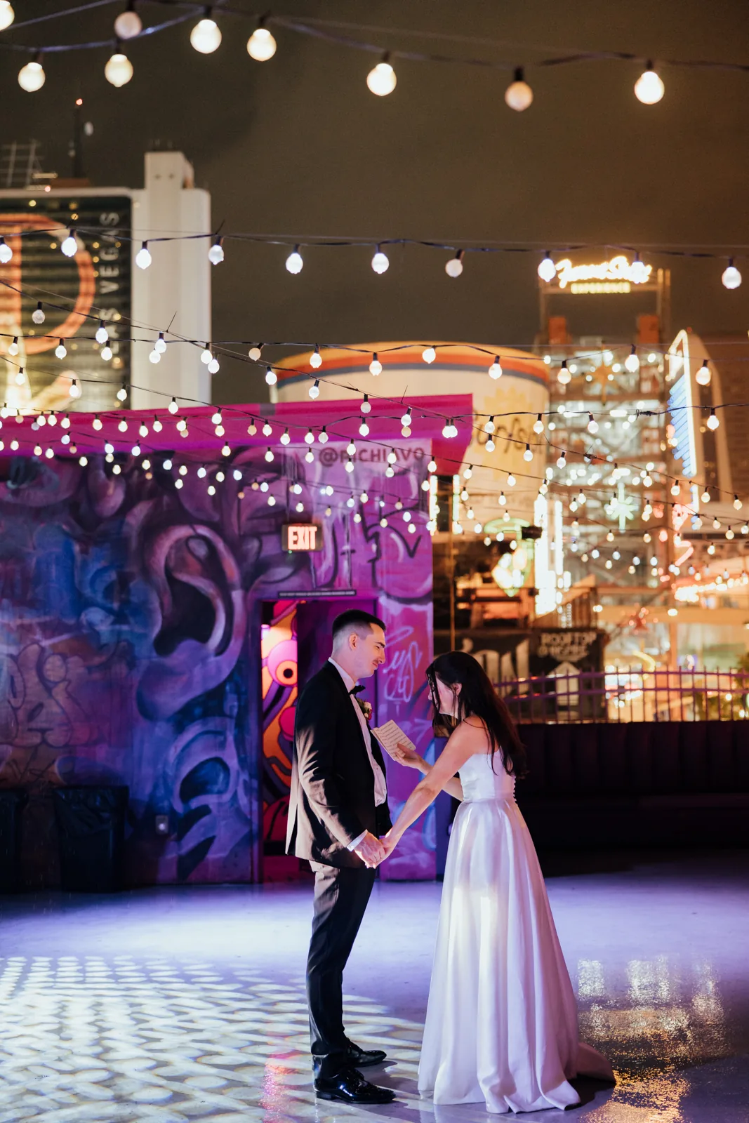 Wander and Dusk wedding photograph